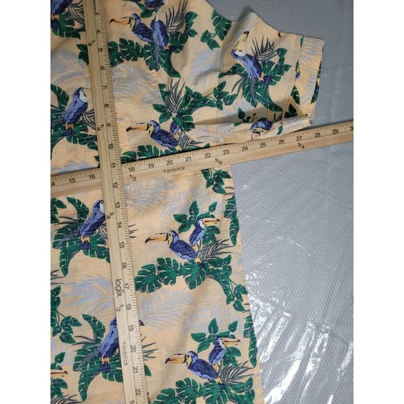 Caribbean Men's Shirt Size M Tropical Orange Button Up Short Sleeve NWT 37 - Picture 10 of 10